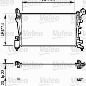 RADYATÖR OPEL CORSA D 1.0/1.2/1.4 AUT 06 - VALEO