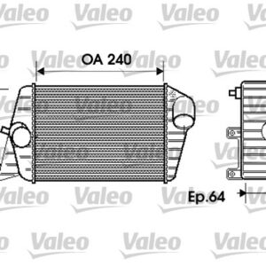 TURBO RADYATÖRÜ FIAT STILO 2001 2004 - VALEO