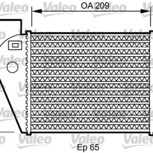 TURBO RADYATÖRÜ AUDI A4 2000 2004 - VALEO