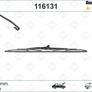 SWF X1 650 mm LAND ROVER RANGE ROVER 03/02 11/12 ; PEUGEOT 607 05/00 - VALEO