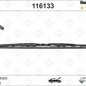 SWF X1 525 mm LAND ROVER DISCOVERY 2 12/98 09/04 ; PEUGEOT 607 05/00 - VALEO