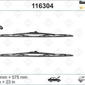 SWF X2 575 575 mm ST YT SAAB 9.5 - VALEO