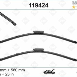 SWF VisioFlex Flat Blade X2 580 580 mm SAAB 9.5 08/07 ; - VALEO