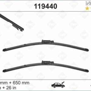 SWF VisioFlex Flat Blade X2 650 650 mm SEAT ALTEA - VALEO