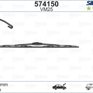 Valeo Silencio VM25 X1 525 mm PRIMERA; SAAB900; S70 YT - VALEO