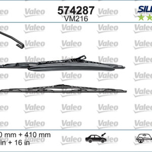 Valeo Silencio VM216 X2 550 400 mm ALFA 147 - VALEO