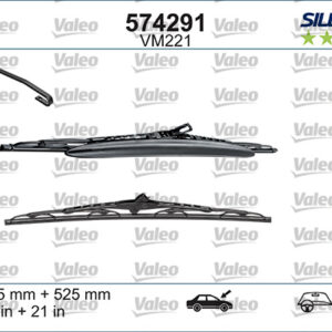 Valeo Silencio VM221 X2 525 525 mm AUDI A4 95 99 - VALEO