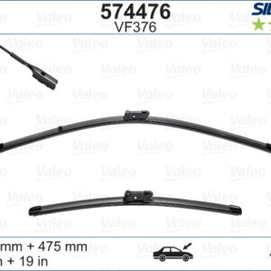 Valeo Silencio X-TRM Flat Blade VM376 X2 600 480 mm VW GOLF VI. JETTA IV 11 - VALEO