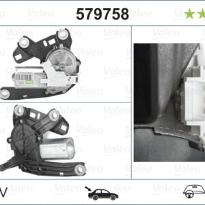 SİLECEK MOTORU ARKA CITROEN Berlingo 08 ; PEUGEOT Partner 08 - VALEO