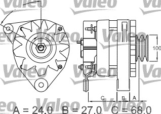 ALTERNATÖR AGCO A13N276 - VALEO