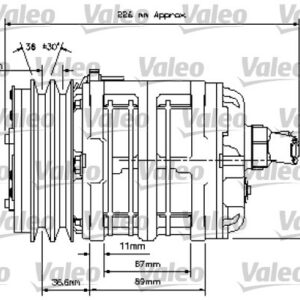 UNİVERSAL KOMPRESÖR TM13 8GR 24V - VALEO