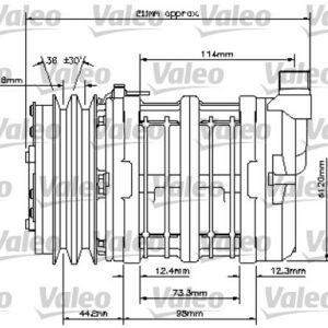 UNİVERSAL KOMPRESÖR TM13 8GR 12V - VALEO