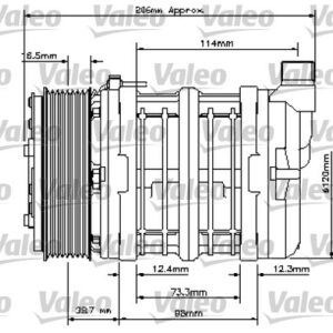 UNİVERSAL KOMPRESÖR TM13 2AG 12V - VALEO