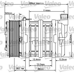 UNİVERSAL KOMPRESÖR TM15 2AG 24V - VALEO