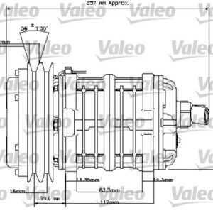 UNİVERSAL KOMPRESÖR TM15 8GR 12V - VALEO