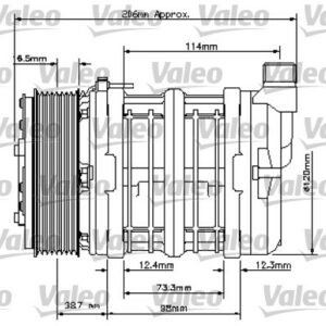 UNİVERSAL KOMPRESÖR TM13XS 2AG 24V - VALEO