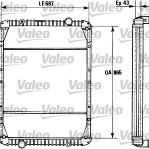 RADYATÖR RVI G340 TI C - VALEO