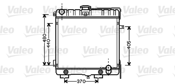 RADYATÖR GW 460 / BM 387 04/78 - VALEO