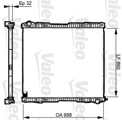 RADYATÖR RVI ÇERÇEVESİZ W-O FRAME SCANIA P-G-R-T - VALEO