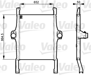 TURBO RADYATÖRÜ IVECO STRALIS 02/02- - VALEO