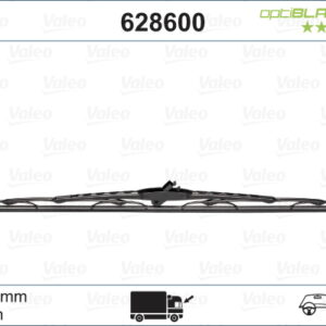 Valeo OptiBlade X1 600 mm DAF CF 65. CF 75. CF 85 03/98 ; MAN F 2000 10/94 . M 2000 M 04/96 - VALEO