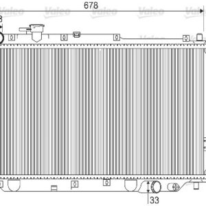 RADYATÖR KIA CERATO 1.8- SHUMA I II - VALEO