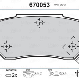 ARKA BALATA ACCORD III 85-89 CIVIC 87-01 JAZZ II 02 ROVER 25 45 00-05 200 400 91-00 MG - VALEO