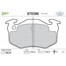 ARKA BALATA R9-R19-P106 96 P206 00 P306 97-01 MGN I-CLIO I-II -SAXO 96 XSARA 97 İNCE TİP - VALEO