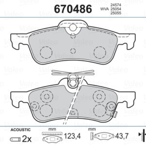 ARKA BALATA YARIS 1.0VVTİ 1.3VVTİ 1.4D4D 06 09 11 1.5 Hybrid 12 ARAC URETIM YERI FRANSA AB - VALEO