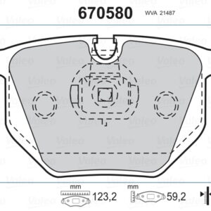 ARKA BALATA BMW E46 00-05 E38 96-01 E83 04 E53 00 R.ROVER 4.2 4.4 3.0TD6 02 12 3.6TD8 06 1 - VALEO