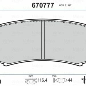 ARKA BALATA PAJERO IV 3.2TD DİD 3.8 07 LAND CRUISER 84-93 - VALEO