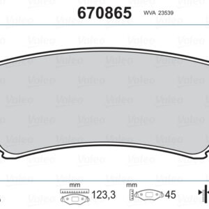 BALATA ARKA DİSK LEXUS LX 4.7 98-08 TOYOTA LAND CRUISER J10 4.2-4.7 98-07 - VALEO