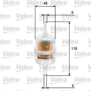 YAKIT FİLTRESİ BENZİN RENAULT CLIO I 1.4-CITROEN AX 11 - VALEO