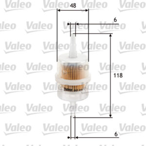 YAKIT FİLTRESİ BENZİN VOLKSWAGEN GOLF II 1.6-POLO II 1.0 COUPE - VALEO