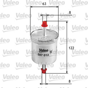 YAKIT FİLTRESİ BENZİN NISSAN MICRA II 1.0I 16V - VALEO