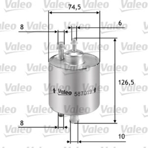 YAKIT FILTRESI MERCEDES M166 A-CLASS W168 97 04 VANEO 414 02 05 - VALEO