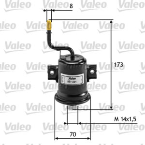 YAKIT FİLTRESİ BENZİN TOYOTA COROLLA - VALEO