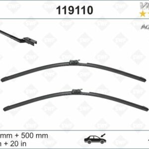 SWF AquaBlade Flat Blade X2 600 500 mm VOLVO V60 06/18 - VALEO