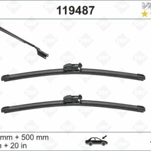 SWF VisioFlex Flat Blade X2 650 500 mm BMW X3 07/17 -X4 04/18 ; JAGUAR EPACE 09/17 - VALEO