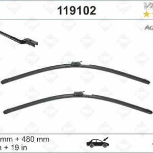 SWF AQUABLADE FLAT BLADE X2 650 480 MM VOLVO XC60 17 SWF MUZ TİPİ SİLECEK BİNEK - VALEO