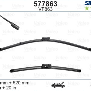 SİLENCİO VF863 X2 680 520MM ÖN AUDI A8 SİLENCİO X-TRM FLAT BLADE MUZ TİPİ SİLECEK BİNEK - VALEO