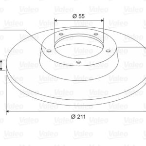 x ÖN FREN AYNASI DAIHATSU CUORE 98-05 1.0i Dolu / 211mm/ 4D - VALEO