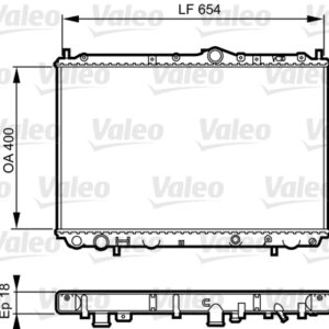 RADYATÖR VOLVO S40 1.6 1.8 1.8İ 2.0 1995-2004 V40 1.6 1.8 1.8İ 2.0 1995-2004 - VALEO