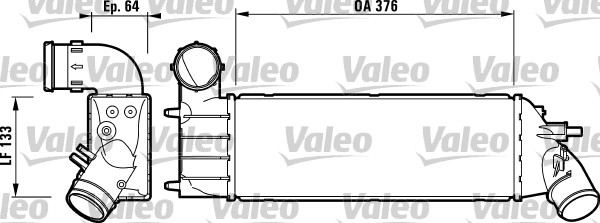 TURBO RADYATÖRÜ PSA 807 / C8 - VALEO