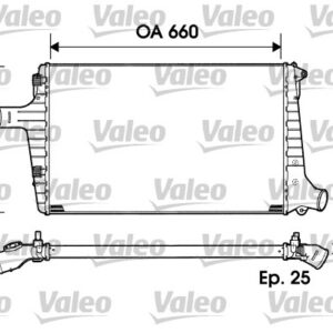 TURBO RADYATÖRÜ AUDI A6 2.5 - VALEO