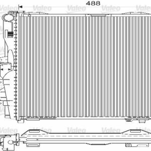 RADYATÖR MERCEDES S CLAS 260 SE 300 SE - VALEO