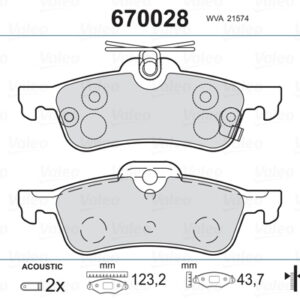 ARKA BALATA YARIS 1.0VVTİ 1.3VVTİ 1.4D4D 06 09 11 1.5 Hybrid 12 ARAC URETIM YERI FRANSA AB - VALEO