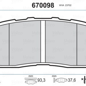 ARKA BALATA CAMRY XV3 2.0 VVT-I 2.4 VVT-I 3.0 V6 3.3 VVT-I 08/2001-2006 - VALEO