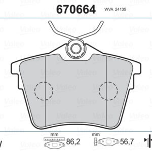 ARKA BALATA P407 1.6 HDI 1.8-2.0 04 607 00 C5 08 - VALEO