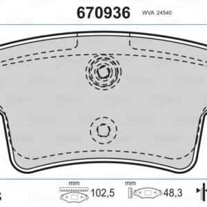 ARKA BALATA C4 PICASSO GRAND PICASS 1.6 HDI 110HP FAB-1.8 16V-2.0 16V-2.0 HDI 06 - VALEO